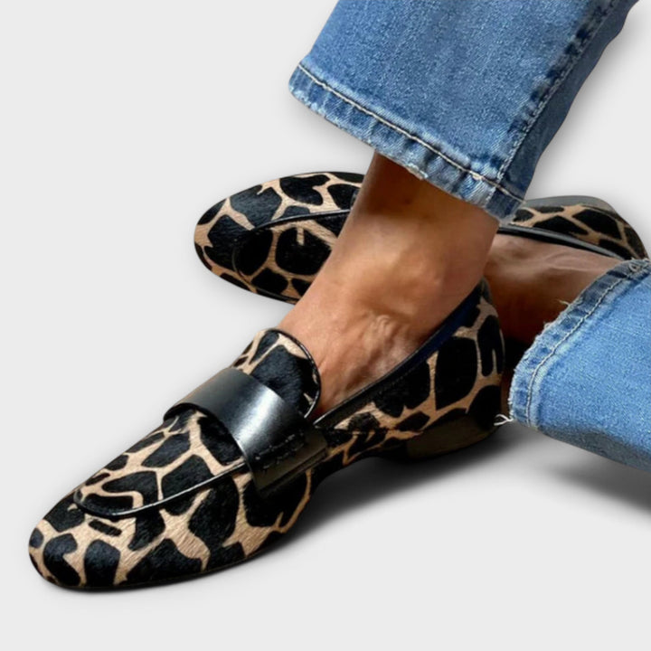 Leonie - Leopard Print Moccasins