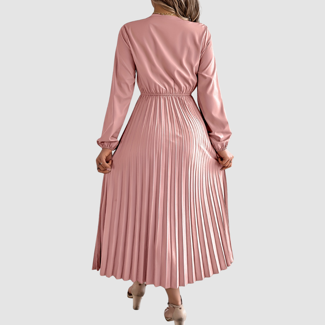 Rosalind Quinn | Spitzen V-Ausschnitt A-Linie Kleid