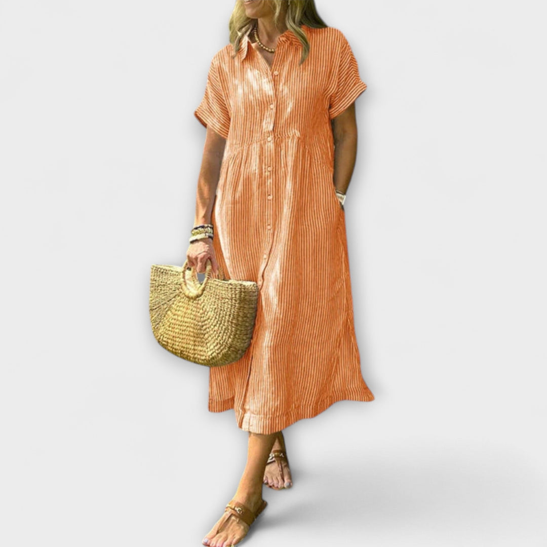 Anorea - Gestreiftes Kleid