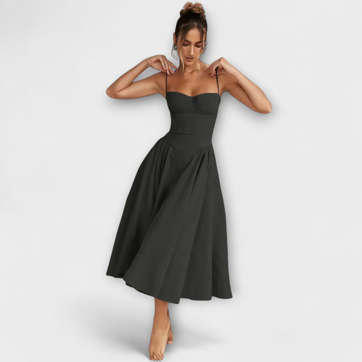 Rosalie - Verfeinertes ärmelloses Korsettkleid