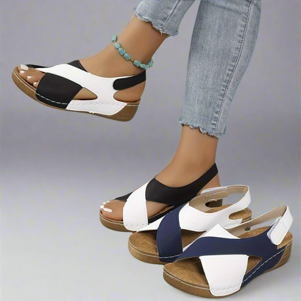 COLORBLOCK SLINGBACK-SANDALEN