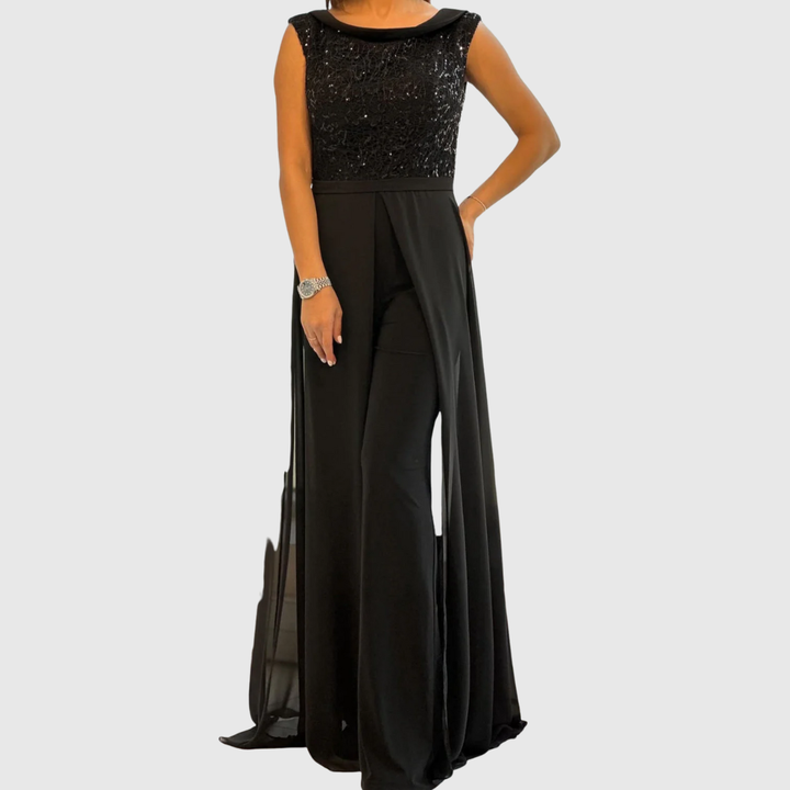 Zoraida Quinn | Stilvolles ärmelloses Jumpsuit-Kleid