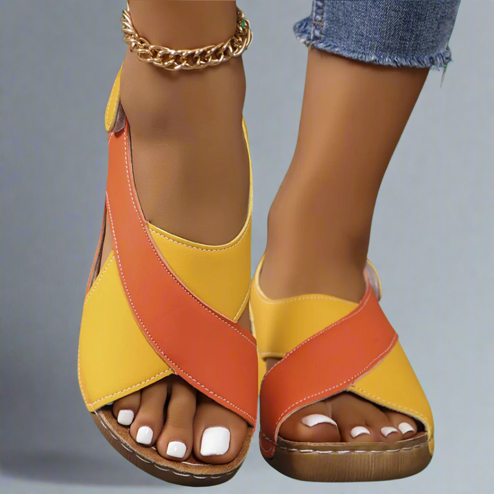 COLORBLOCK SLINGBACK-SANDALEN