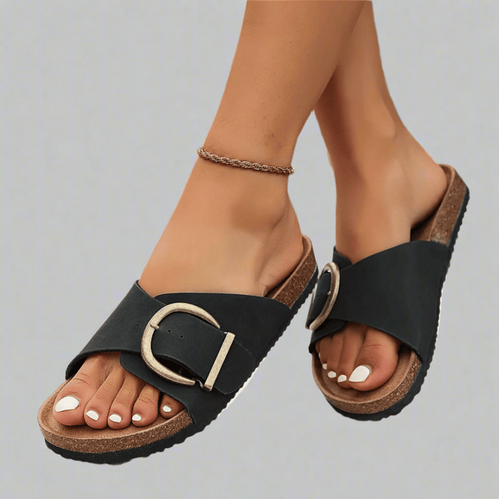 SCHNALLEN-SLIDE-SANDALEN