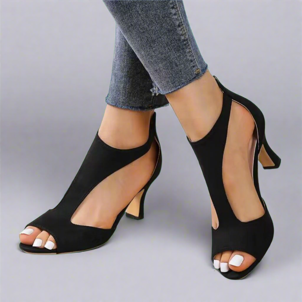 AUSSCHNITTE PEEP TOE FERSEN