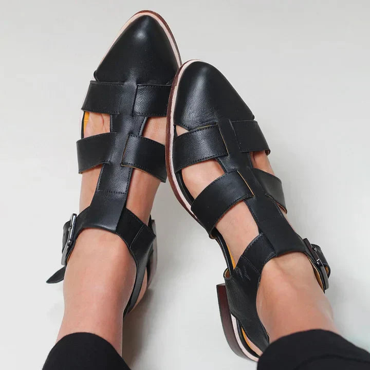 GEWEBTE FLACHE SANDALE