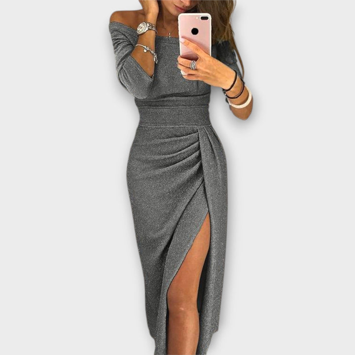 Aurora - Elegantes Off-Shoulder Kleid