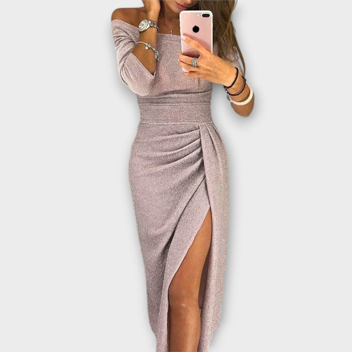 Aurora - Elegantes Off-Shoulder Kleid