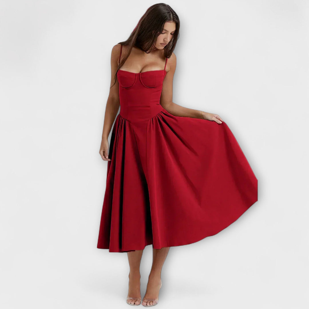 Rosalie - Verfeinertes ärmelloses Korsettkleid