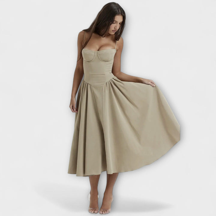 Rosalie - Verfeinertes ärmelloses Korsettkleid