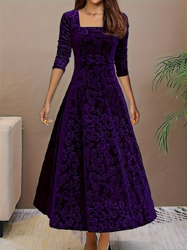 Vespera | Anmutiges Blumen-Midi-Kleid