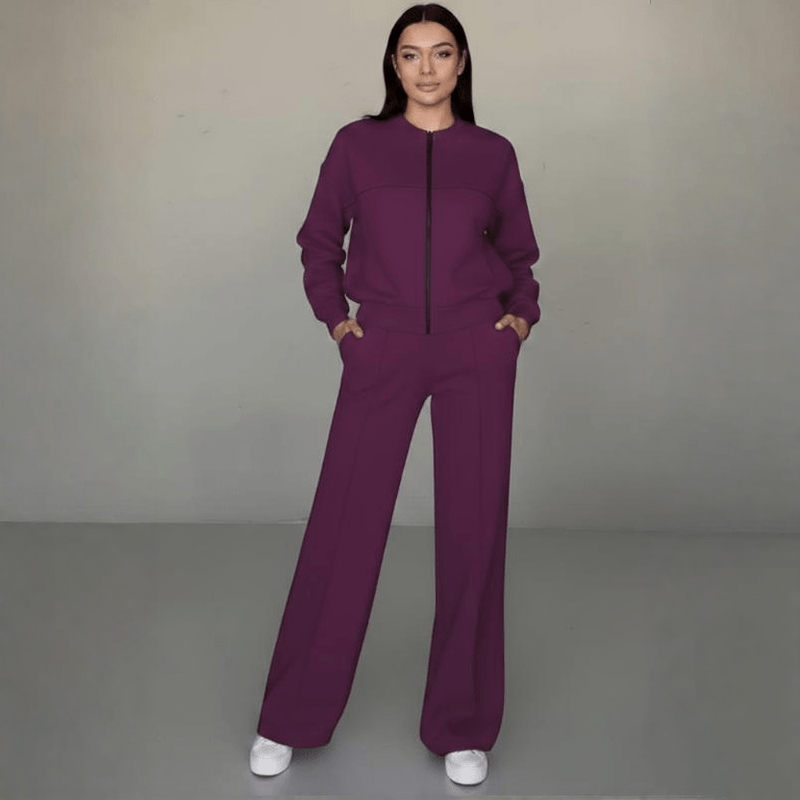 Serena Damen Lounge Set | Eleganter Zweiteiler aus weichem Stoff