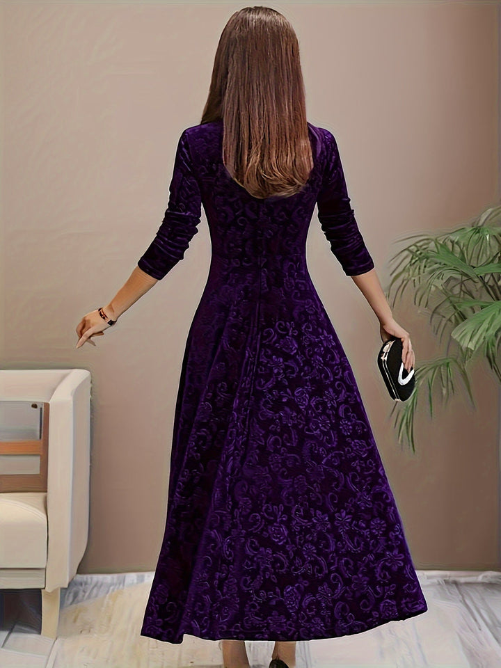 Vespera | Anmutiges Blumen-Midi-Kleid