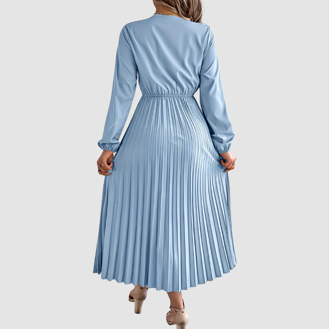 Rosalind Quinn | Spitzen V-Ausschnitt A-Linie Kleid