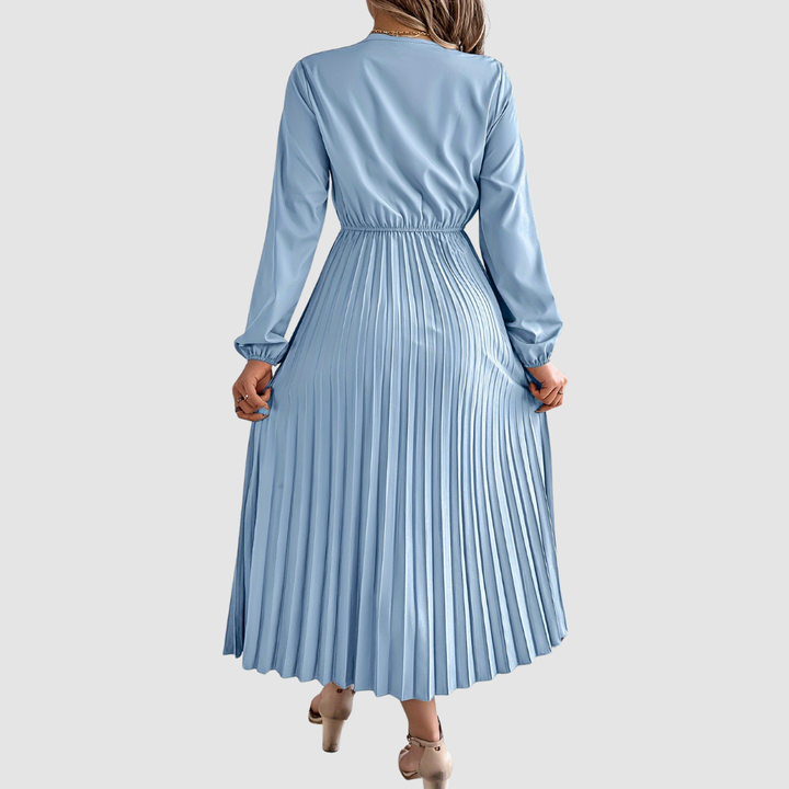 Rosalind Quinn | Spitzen V-Ausschnitt A-Linie Kleid