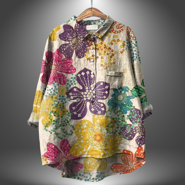 Virginia | Artisan Floral Shirt für Frauen