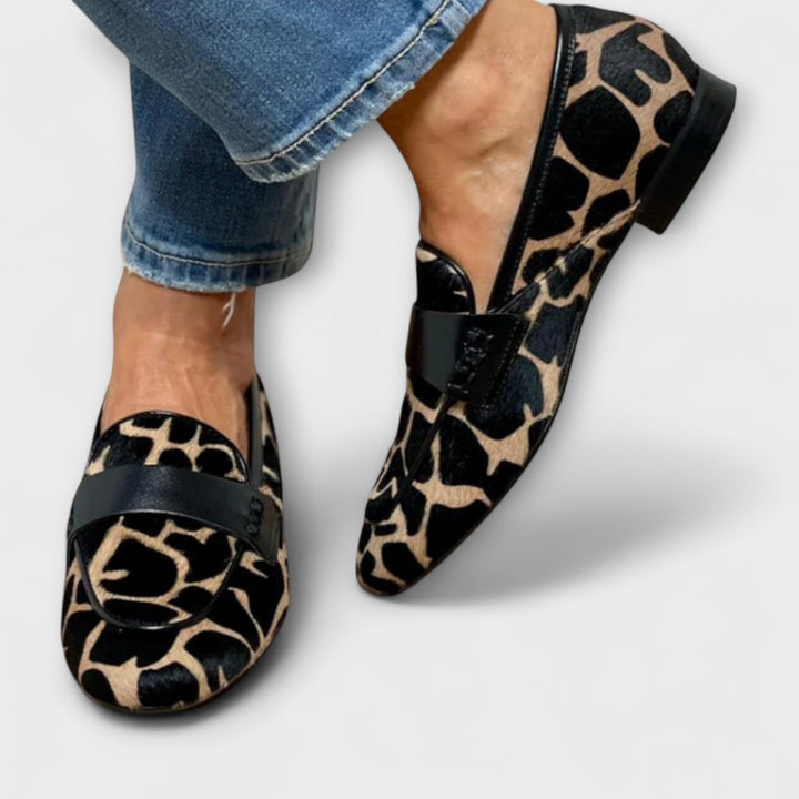 Leonie - Leopard Print Moccasins