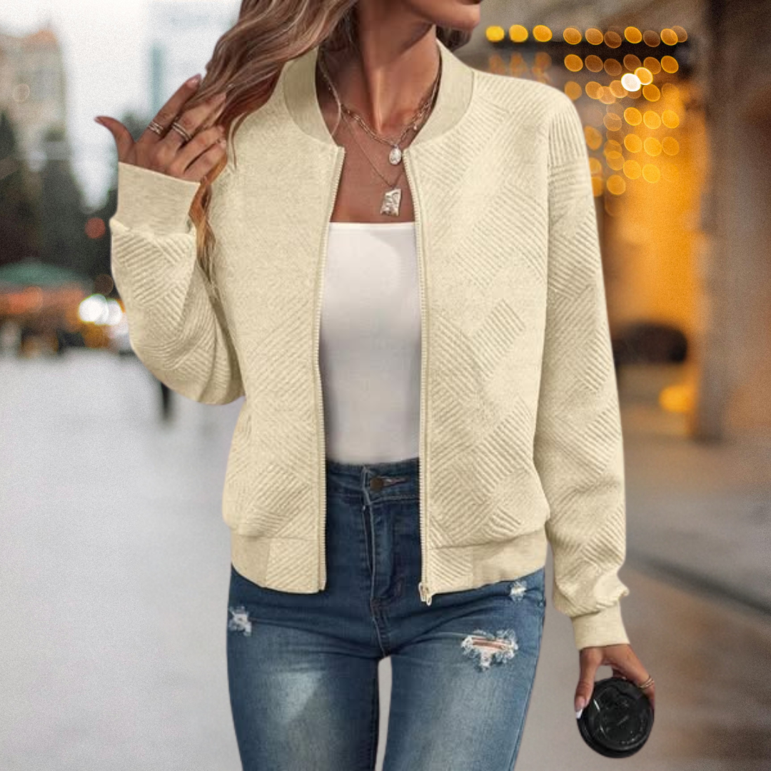 Fanny™ – Warme und Bequeme Strukture-Bomberjacke