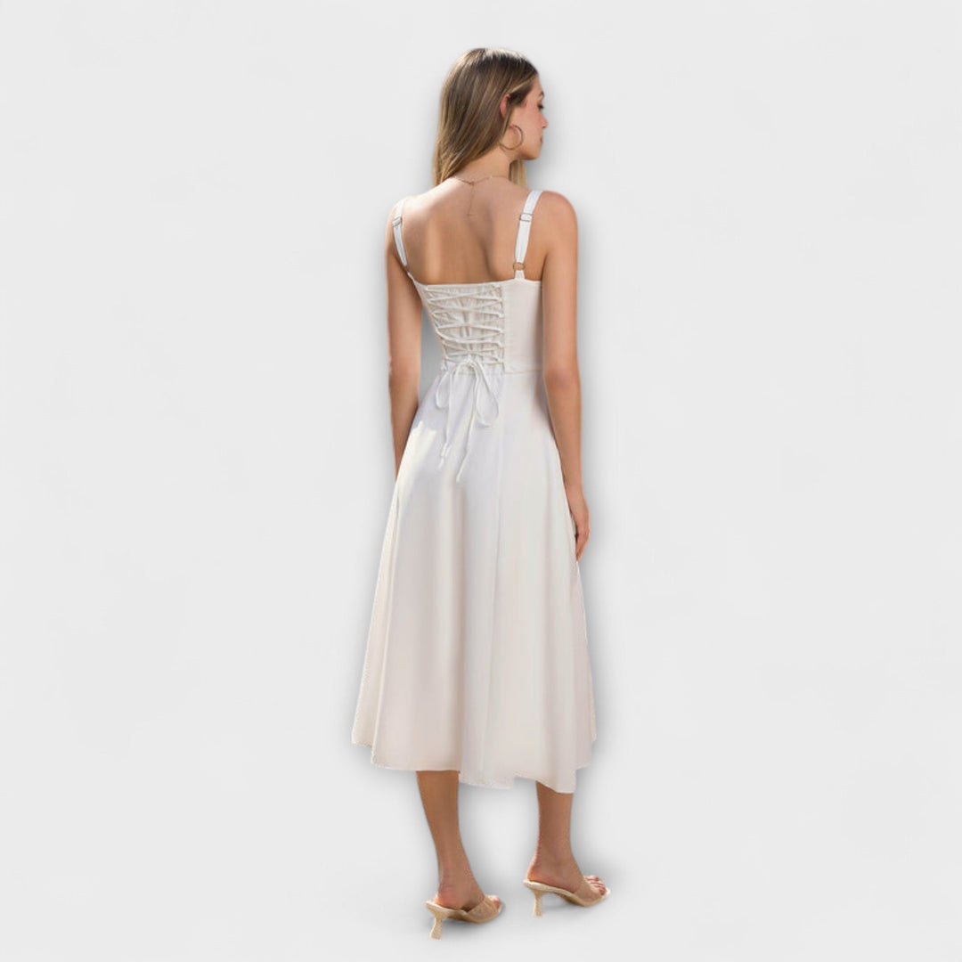 Hope - Rüschentop Kleid mit Schlitzdetail