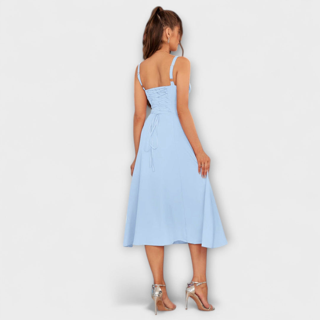 Hope - Rüschentop Kleid mit Schlitzdetail