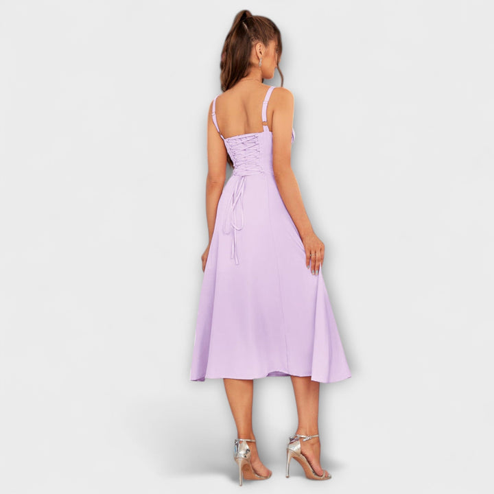 Hope - Rüschentop Kleid mit Schlitzdetail