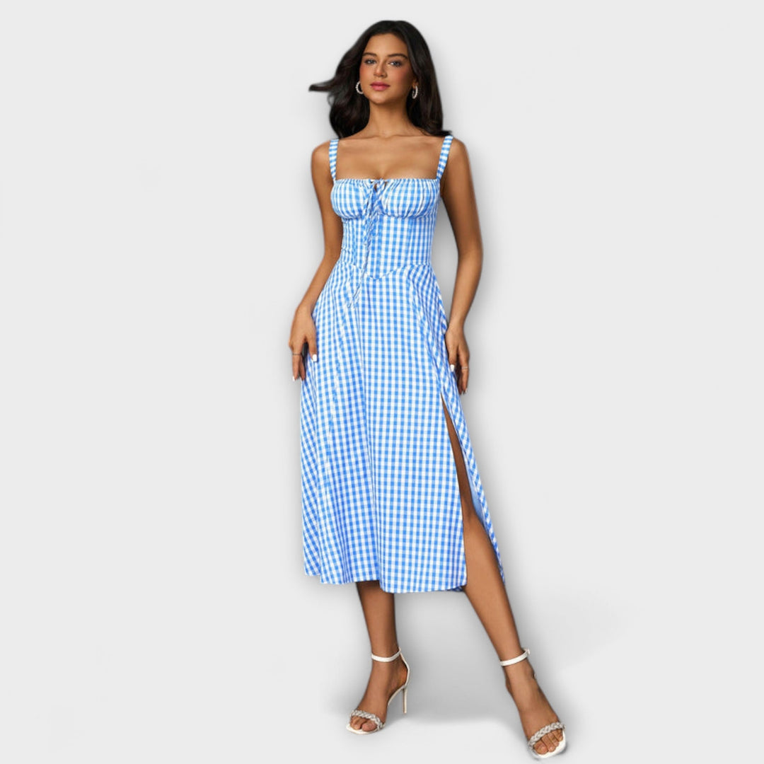 Hope - Rüschentop Kleid mit Schlitzdetail