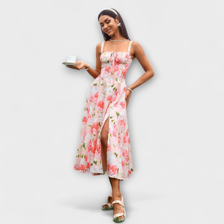 Hope - Rüschentop Kleid mit Schlitzdetail