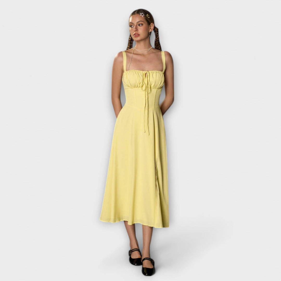 Hope - Rüschentop Kleid mit Schlitzdetail