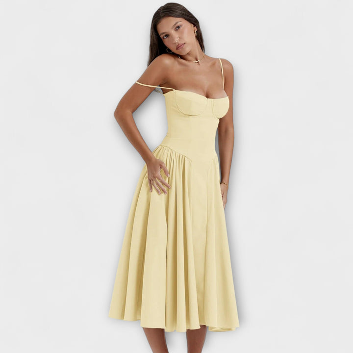 Rosalie - Verfeinertes ärmelloses Korsettkleid