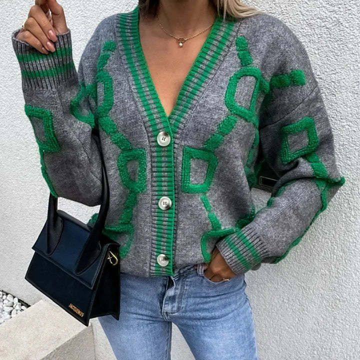 Nanette | Trendy Weste mit geometrischem Design