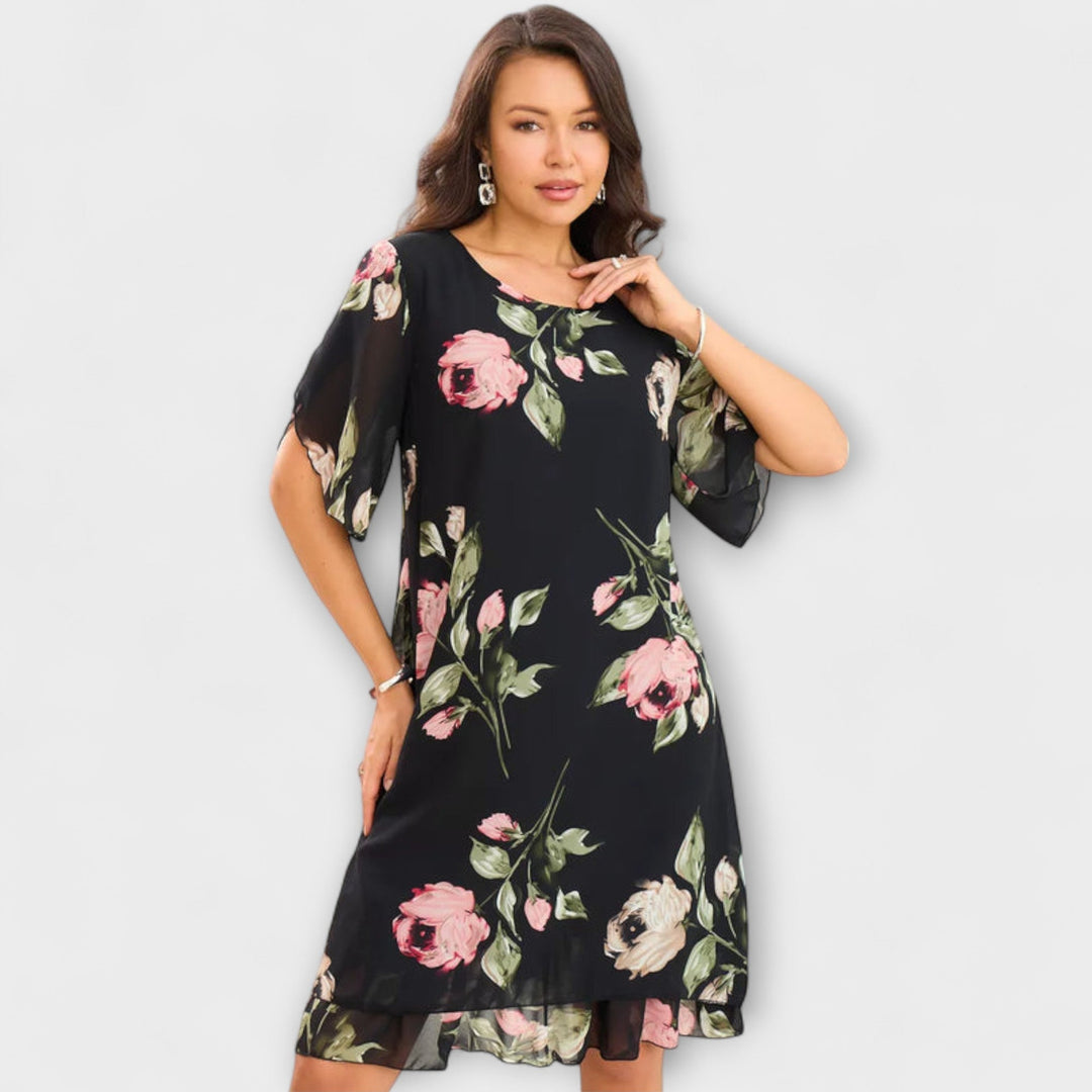 Aurora - Elegantes Chiffonkleid