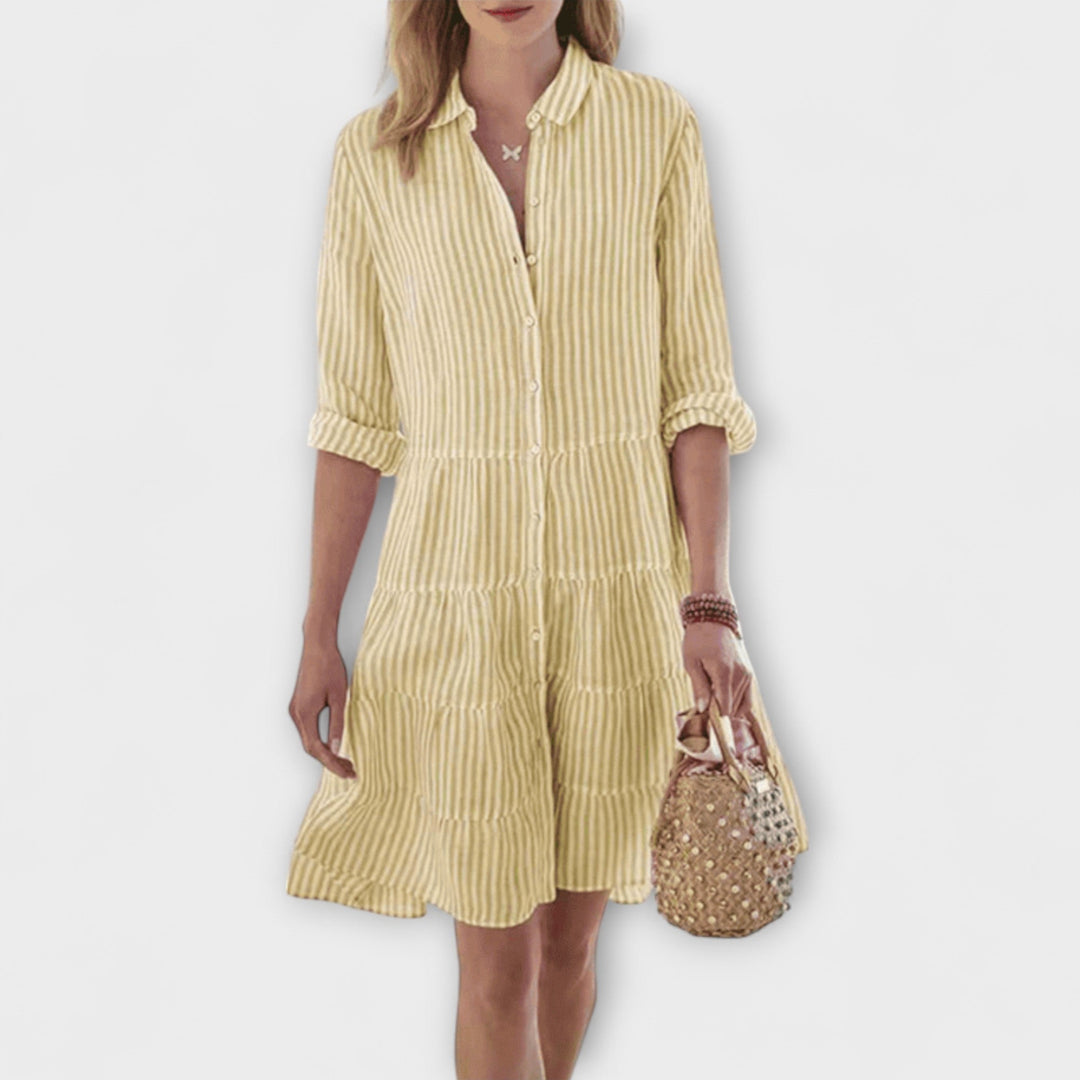 Aurora - Luftiges Gestreiftes Kleid