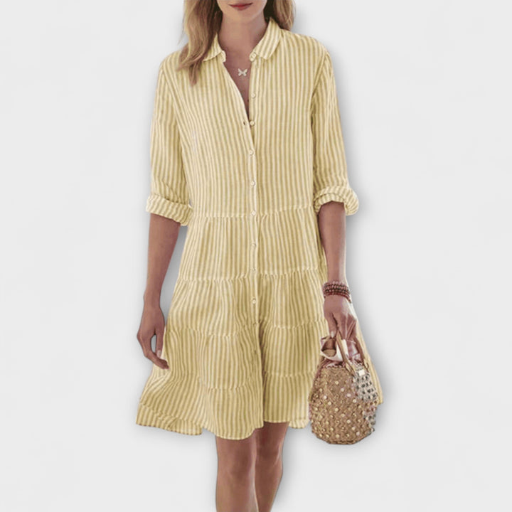 Aurora - Luftiges Gestreiftes Kleid