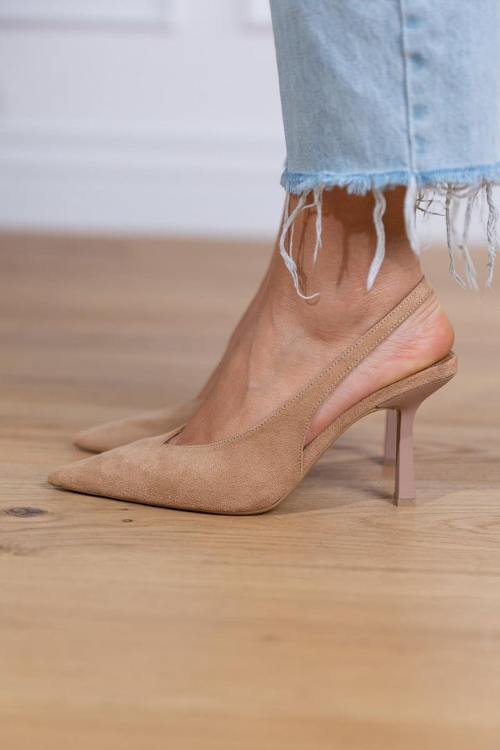 SUEDE SLINGBACK-ABSÄTZE