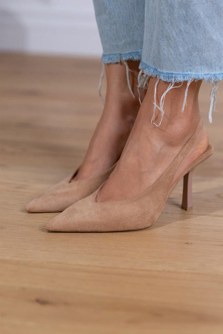 SUEDE SLINGBACK-ABSÄTZE